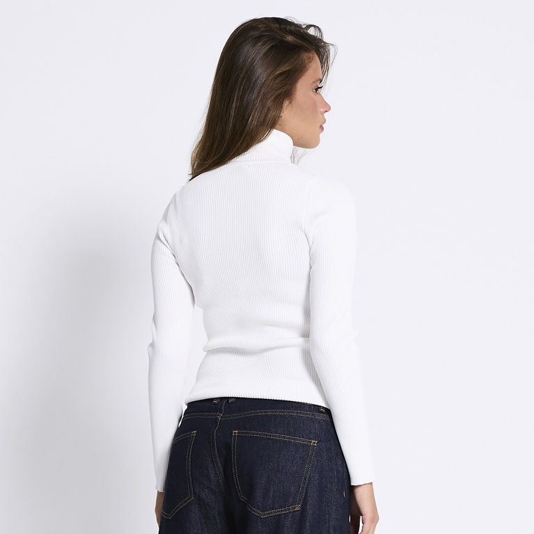 Rib turtleneck sweater "Leyla"